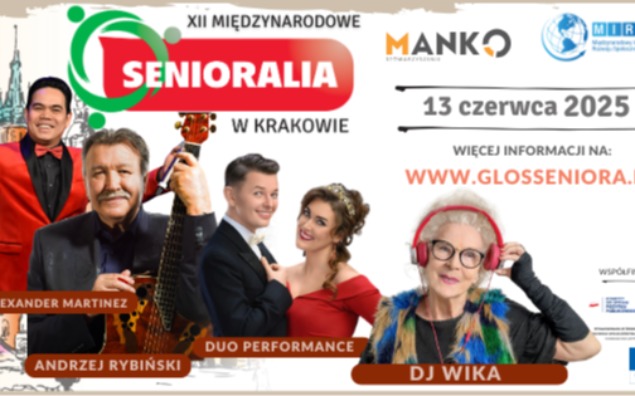 XII Międzynarodowe Senioralia w Krakowie 2025  – Największa Impreza Seniorska w Europie!