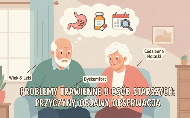 Problemy trawienne u osób starszych – przyczyny, objawy i znaczenie codziennej obserwacji