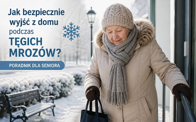 Jak bezpiecznie wyjść z domu podczas tęgich mrozów? Poradnik dla seniora