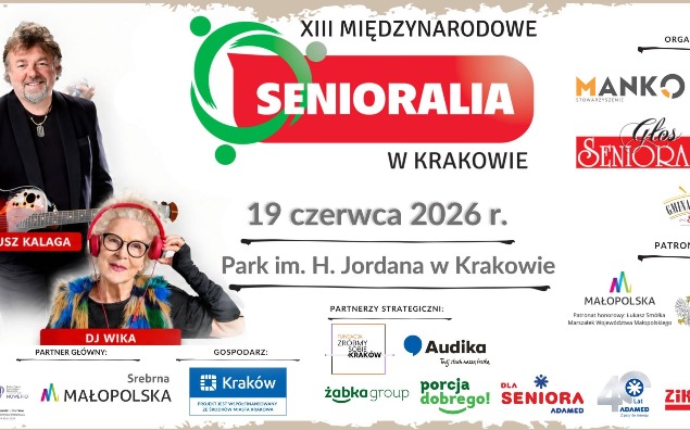 XIII MIĘDZYNARODOWE SENIORALIA W KRAKOWIE – 19 czerwca 2026 r.
